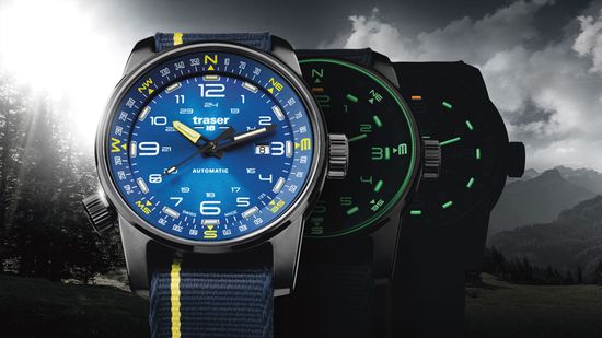 Швейцарские тактические часы Traser P68 Pathfinder Automatic Blue 107721 (каучук)