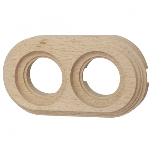 Рамка 2 постовая для открытой проводки (Натурэль на бревно 200 мм) BFC20-620-10