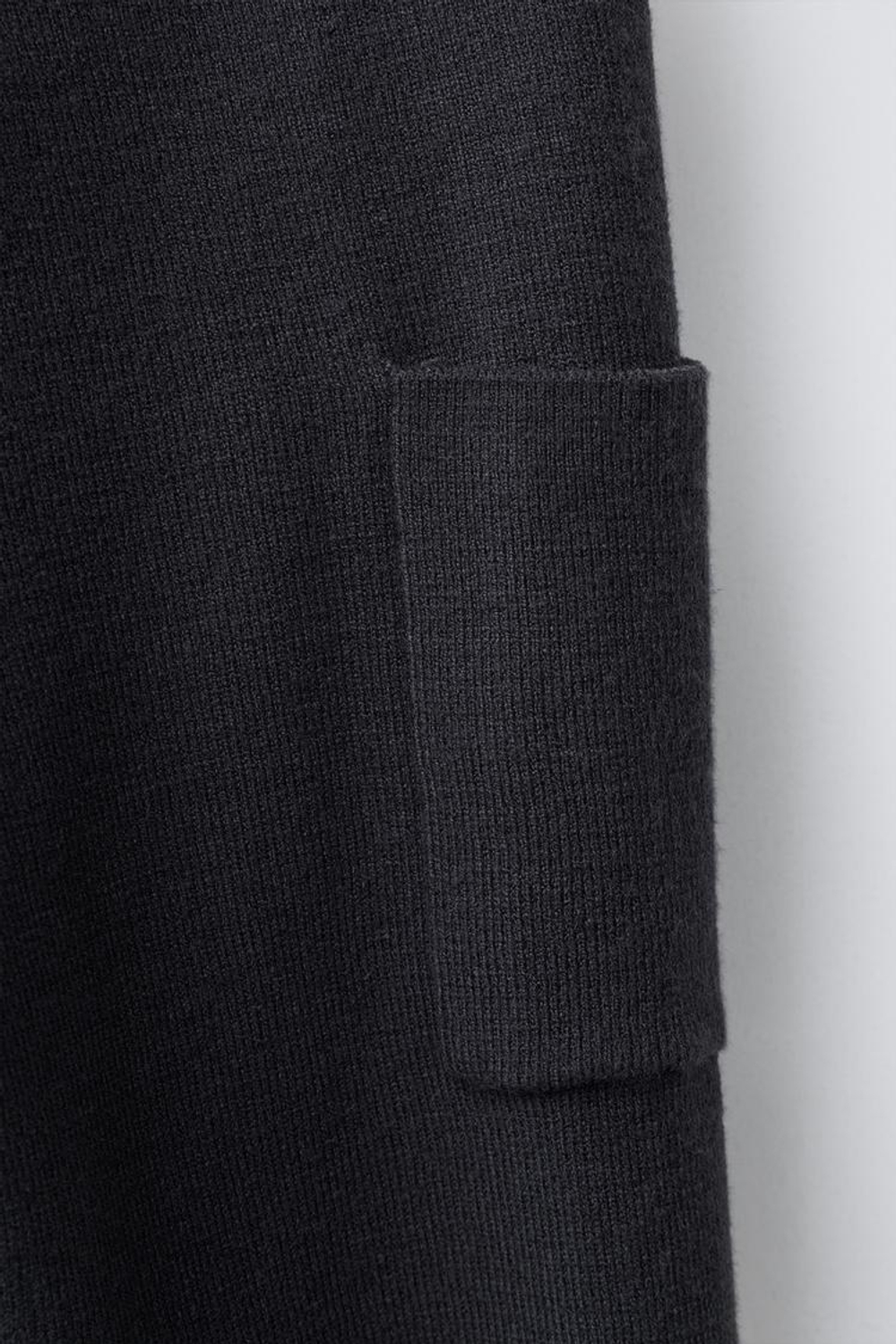 ZARA ТРИКОТАЖНЫЕ БРЮКИ-ДЖОГГЕРЫ КАРГО, СЕРО-СИНИЙ