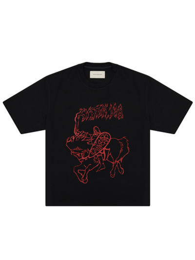 Футболка черная Knight 108