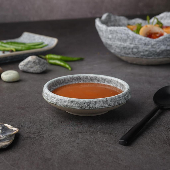 Соусник 55 мл d 9 см h2,4 см круглый Stone Untouched Taiga P.L. Proff Cuisine [1]