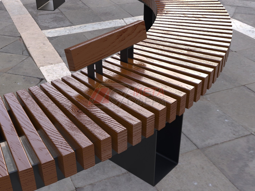 Скамейка Дуга радиусная