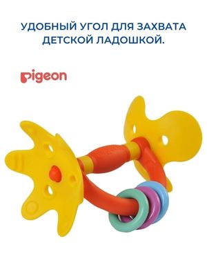 PIGEON Прорезыватель Step 1 4 мес. Цветок