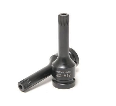 Головка-бита SPLINE глубокая ударная1/2'', M10 с отверстием RockForce##Rock FORCE RF-24807810T