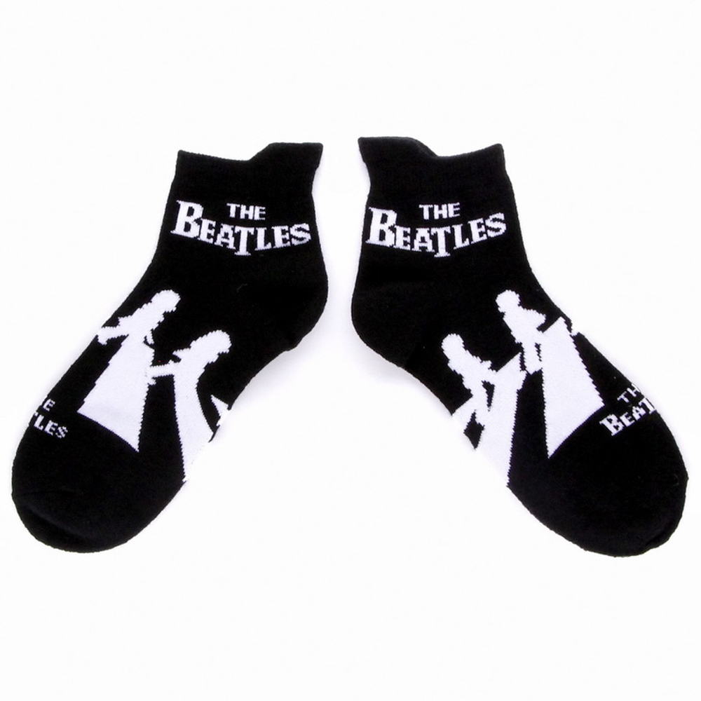 Носки The Beatles ( чёрные, короткие )