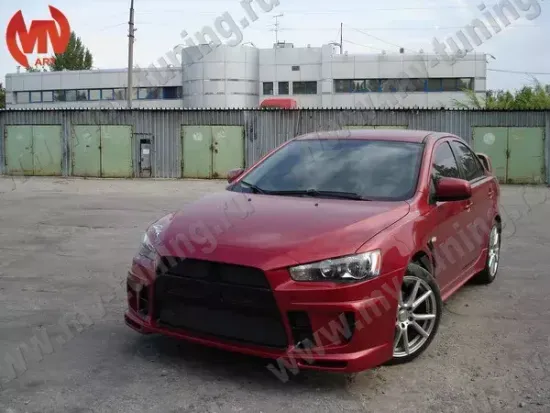 Бампер передний EXTREME для Mitsubishi Lancer 10