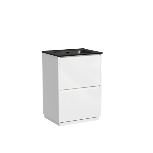 Тумба с раковиной Sancos Libra Floor 60 см LB60FW глянцевый белый