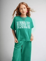 Костюм для девочки, футболка и брюки