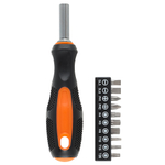 РОКОТ Отвертка насадка под биты + 10 бит