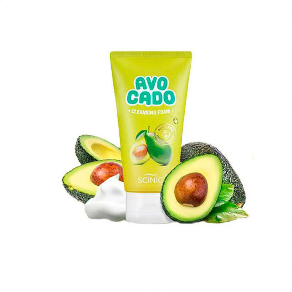 Scinic Avocado Сleansing Foam пенка для умывания с авокадо и гиалуроновой кислотой
