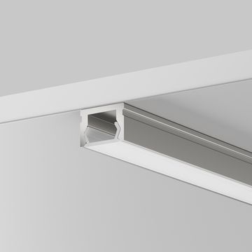 Алюминиевый профиль накладной 2м 631001 серебро ALM-1007-S-2M Maytoni