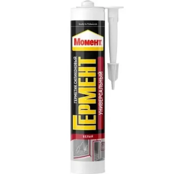 Герметик Момент силиконовый универсальный белый 280мл
