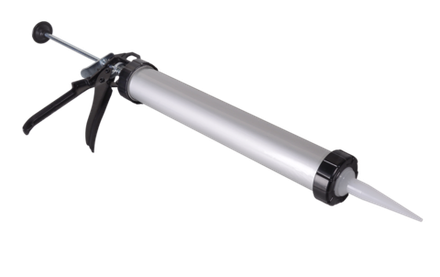 Пистолет для герметика алюминиевый закрытый 600мл Вихрь