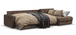 Угловой диван Босс Макс Велюр Алькантара шоколад (последний экземпляр)