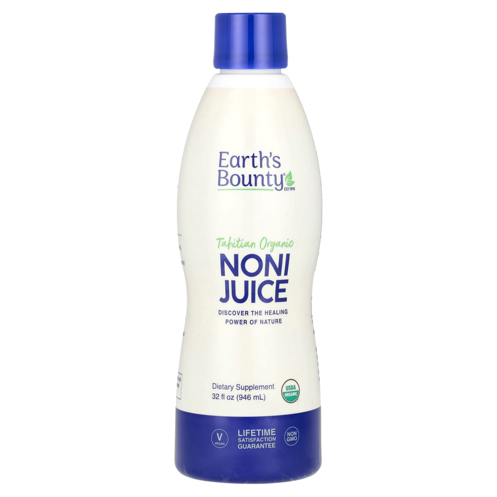 Earth's Bounty, Tahitian Organic, сок нони, 946 мл (32 жидк. унции)
