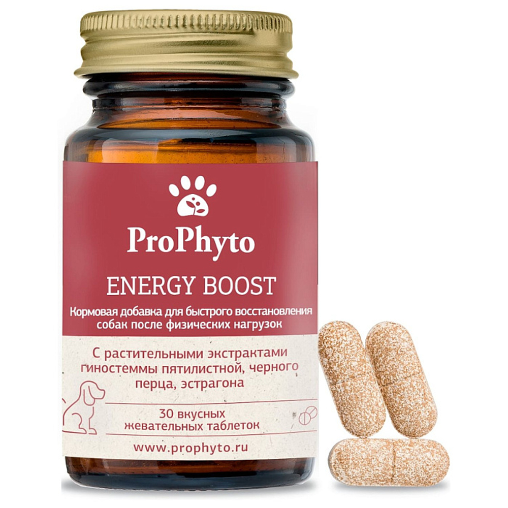 Функциональная кормовая добавка для собак и кошек ProPhyto Энерджи Буст, 30 таблеток