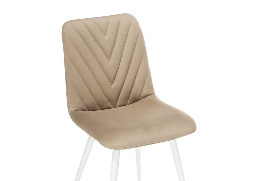 Стул на металлокаркасе Ральф бежевый / белый