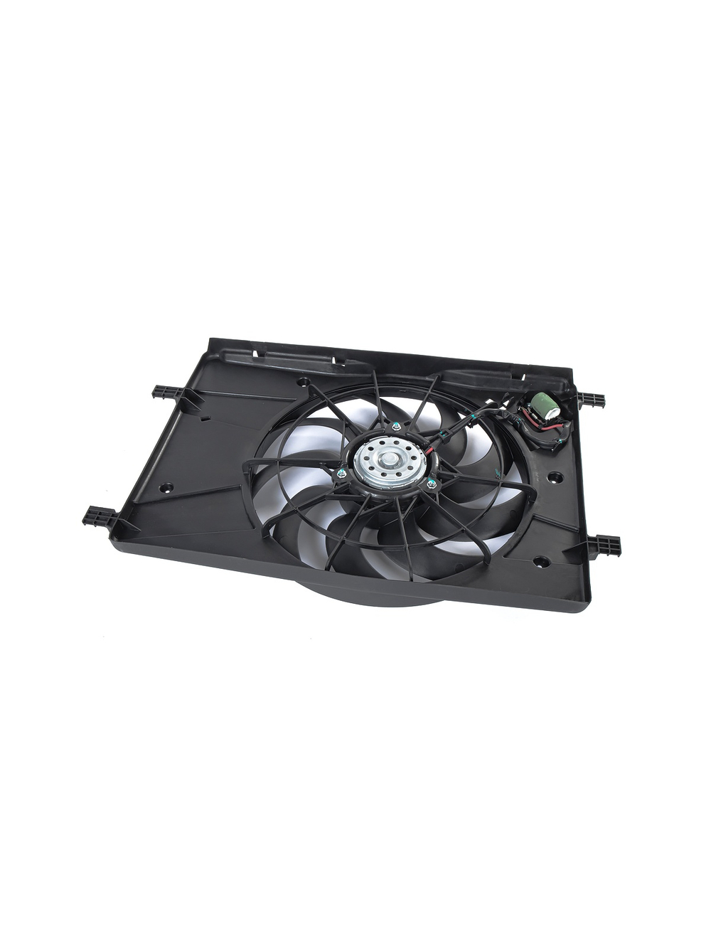 Вентилятор радиатора в сборе (с резистором) CHEVROLET Cruze/OPEL Astra J /с кожухом GANZ GIC06228