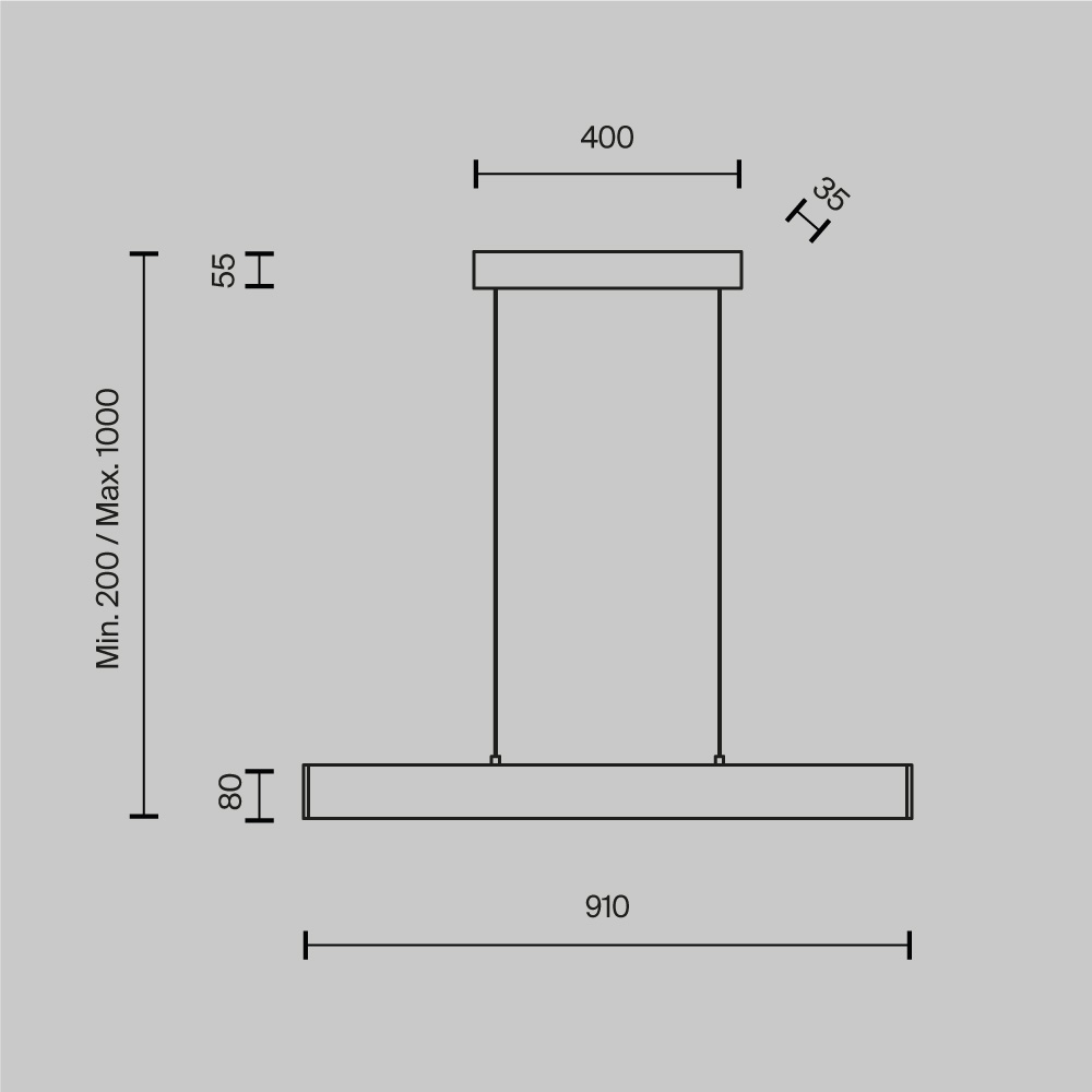 Подвесной светильник Maytoni P010PL-L23B
