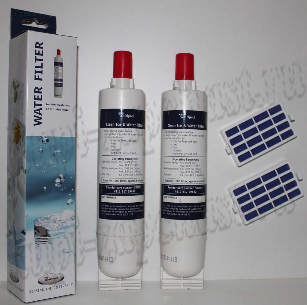 Комплект фильтров для холодильника Whirlpool: фильтр льдогенератора + антибактериальный фильтр Whirlpool