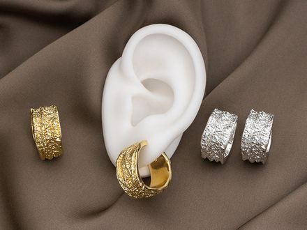 Серьги-Кольца "Twisted", 22мм