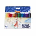 Карандаши (мелки) пластиковые JOVI 24цв., шестигранные, картон, европодвес