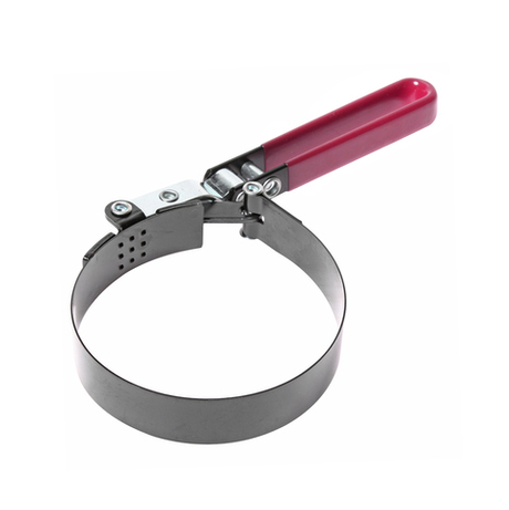 Съемник фильтров масляных 95-110мм стальная лента с поворачивающейся рукояткой JTC