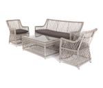 "Асти" лаунж-зона из искусственного ротанга на 4 персоны, цвет бежевый