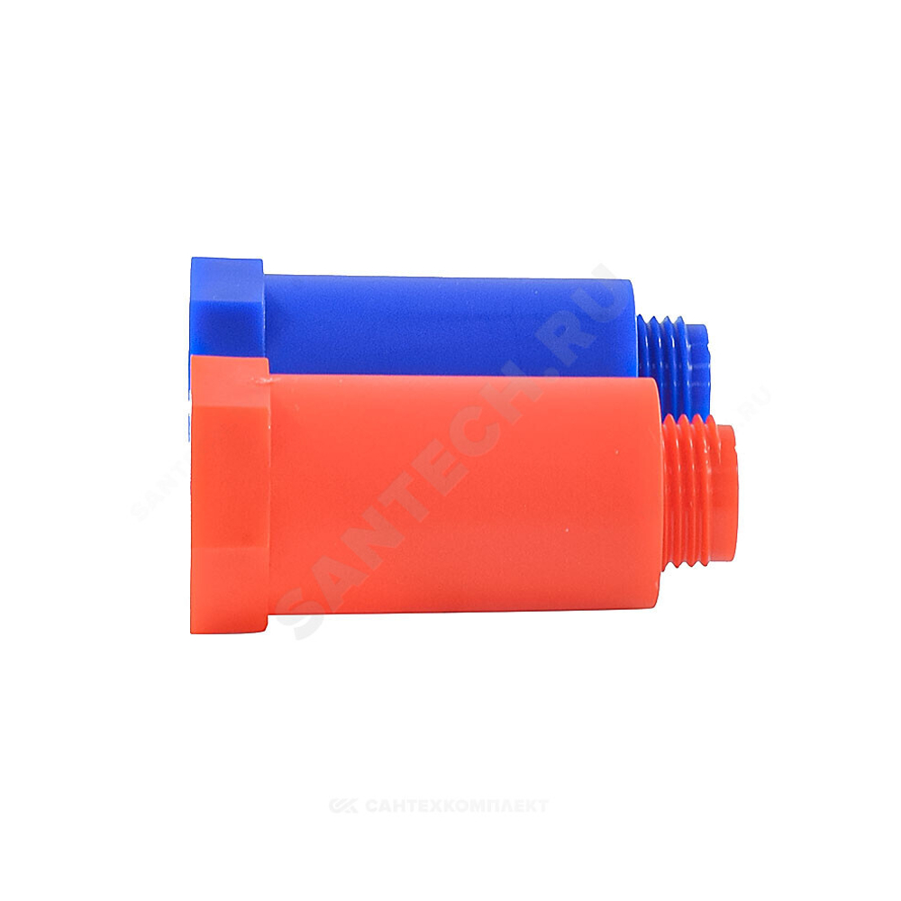 Заглушка PP-R удлиненная синяя/красная 1/2" 2 шт VALFEX 10192020 ...