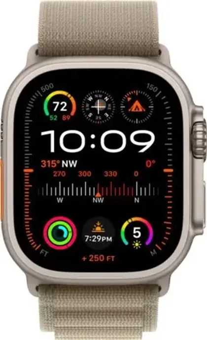 Apple Watch Ultra 2 GPS+Cellular 49mm, ремешок "Olive Alpine Loop"