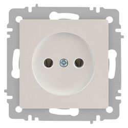 Розетка Intro Accent 6-201-06 2P 16А-250В IP20 СУ AL/CU перламутр