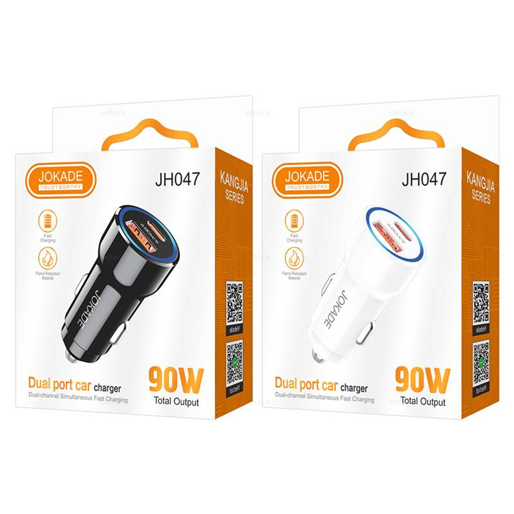 Автомобильное зарядное устройство PD45W Jokade JH047 (white)