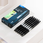 Ручка шариковая DELI "Xtream" автоматическая, 0,7 мм, черная, грип