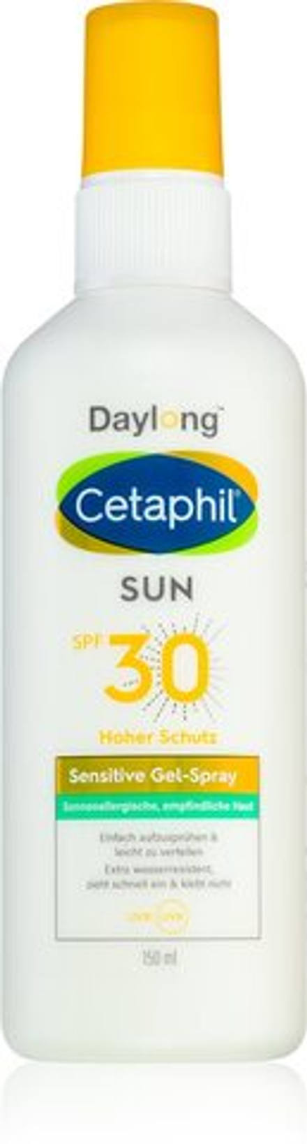 Daylong Cetaphil SUN Sensitive - защитный гель-спрей для жирной и чувствительной кожи SPF 30 /   150  ml  / GTIN 3499320010283