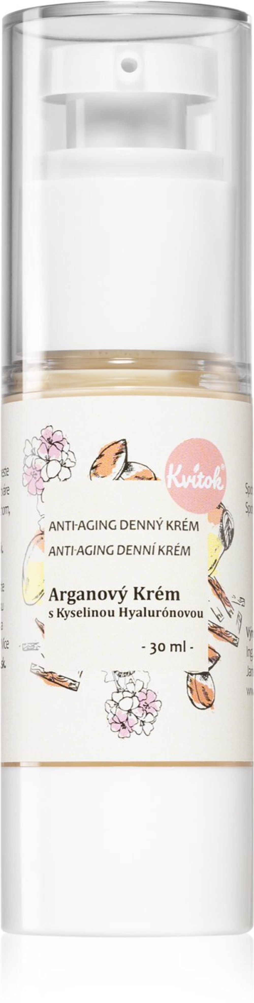 Kvitok Argan cream with hyaluronic acid - дневной крем для зрелой кожи /   30  ml  / GTIN 8588006755398