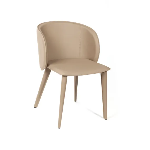 Стул Ornella, кожа фактурная серый