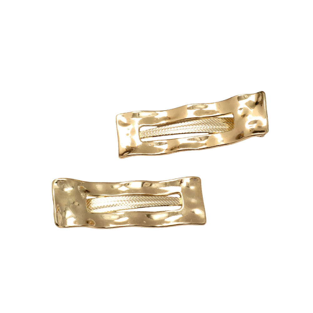 Заколка золотая волна 1шт