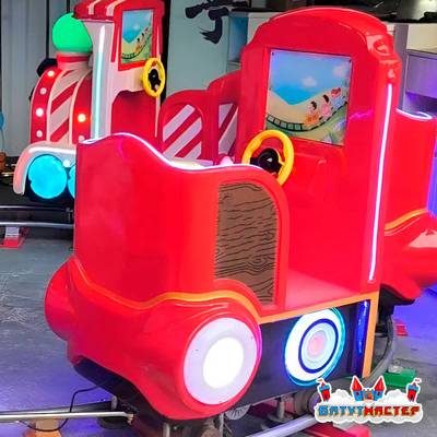 Аттракцион на рельсах «Весёлый фонарик», 4 кабинки