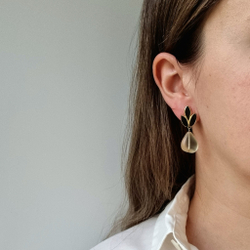 Клипсы листики Givenchy