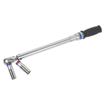 KING TONY (P34462-2DG) Динамометрический ключ серии "EXACT", 1/2", 60-340 Нм, для левой и правой резьбы, футляр, в комплекте 2 торцевые головки