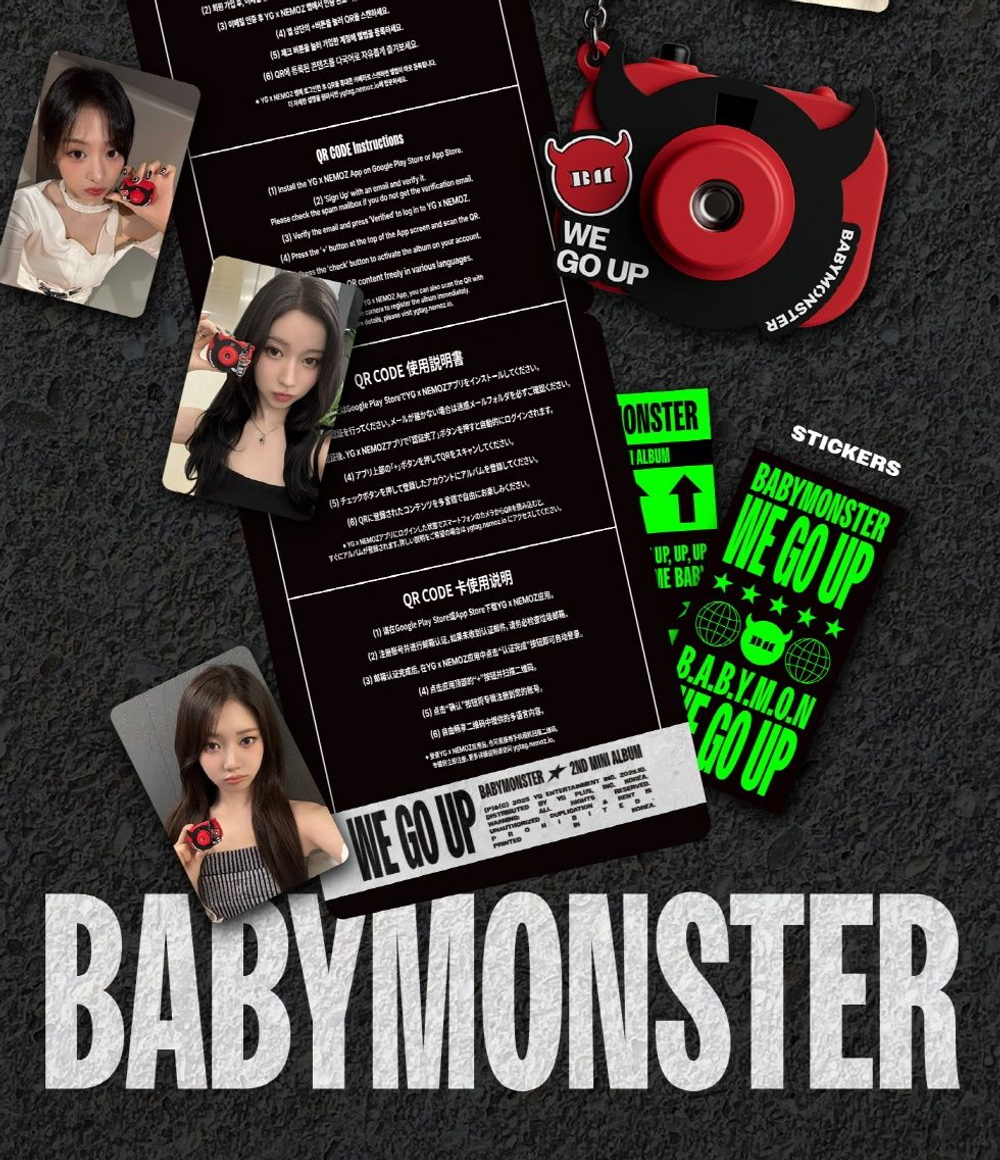 Альбом BABYMONSTER - WE GO UP 2ND MINI ALBUM MINI BEAM KEYRING Version