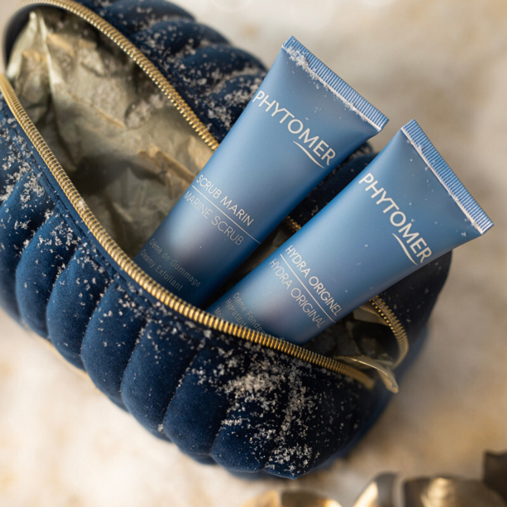 Набор в косметичке Увлажнение Бархатное Рождество 2023 PHYTOMER CHRISTMAS Moisturizing Beauty Pouch
