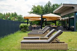 "Рим" шезлонг с подушкой, цвет соломенный