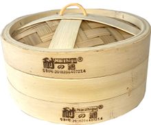Пароварка бамбуковая WeiWang Steamer 1 ярус 21 см