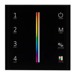 Панель Sens SMART-P55-MULTI Black (3V, 4 зоны, 2.4G) (Arlight, IP20 Пластик, 5 лет) 028310