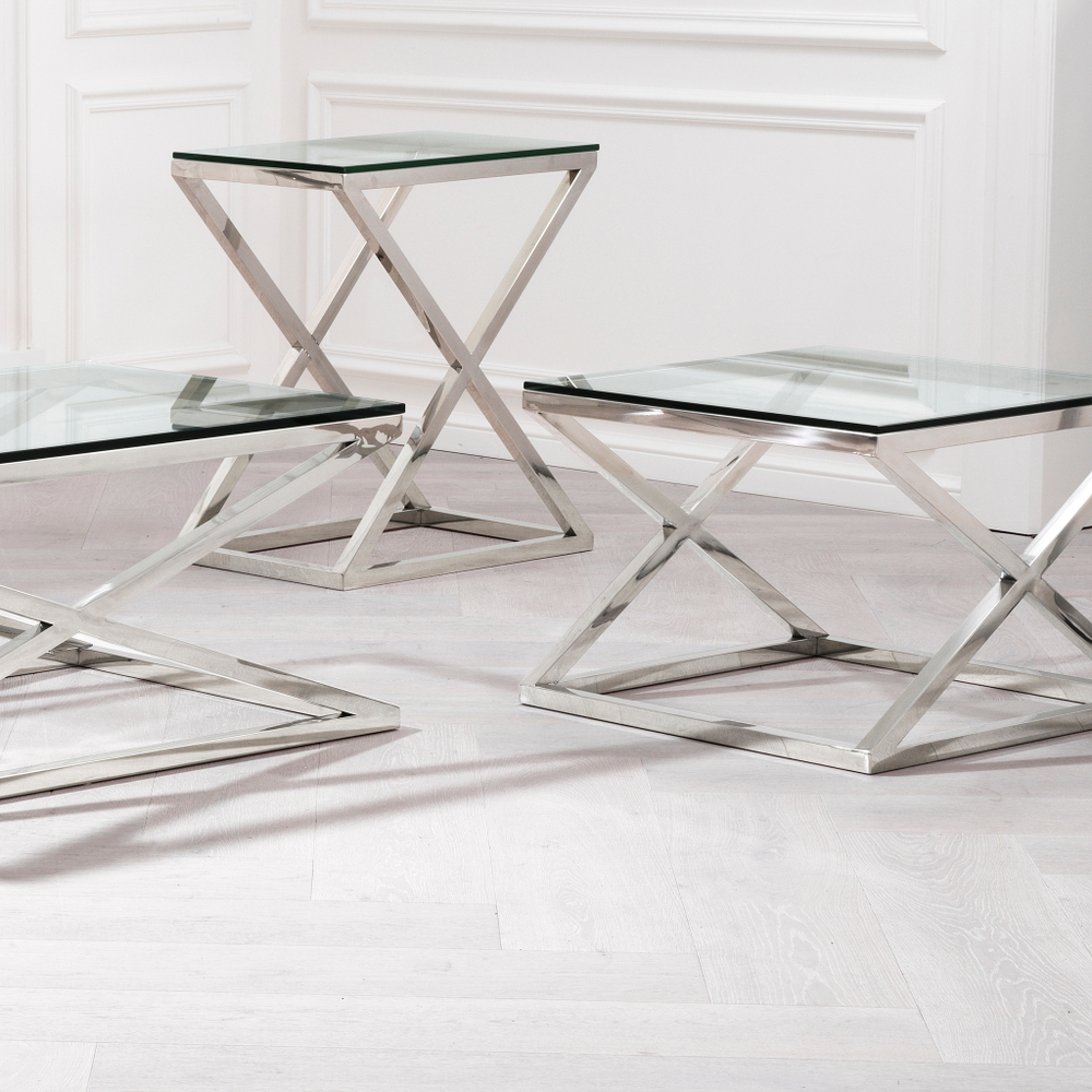 Приставной столик Side Table Criss Cross арт.104437