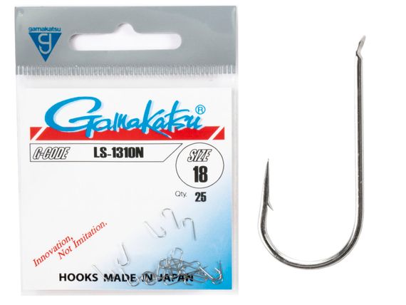 Крючки Gamakatsu LS-1310N HOOKS NICKEL разм. 18 25шт.