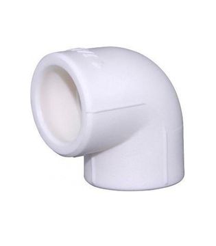 Уголок полипропиленовый (ПП) соединительный Ø32 90°