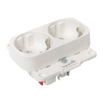 Розетка 2-м СП Стокгольм 16А IP20 с заземл. защ. шторки механизм бел. PROxima EKF EYR16-128-10