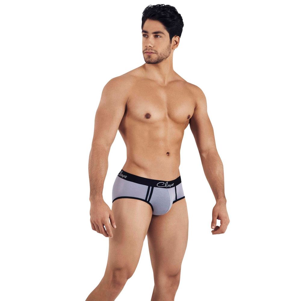 Мужские брифы серые Clever LOWA PIPING BRIEF 031612